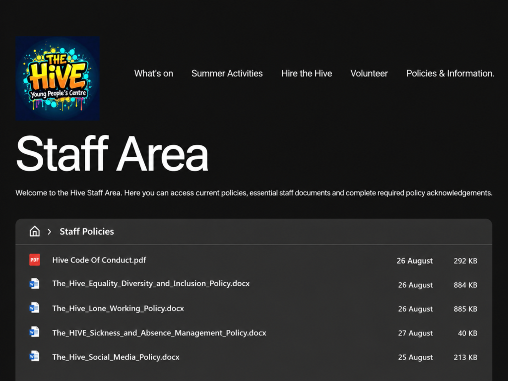STAFF AREA