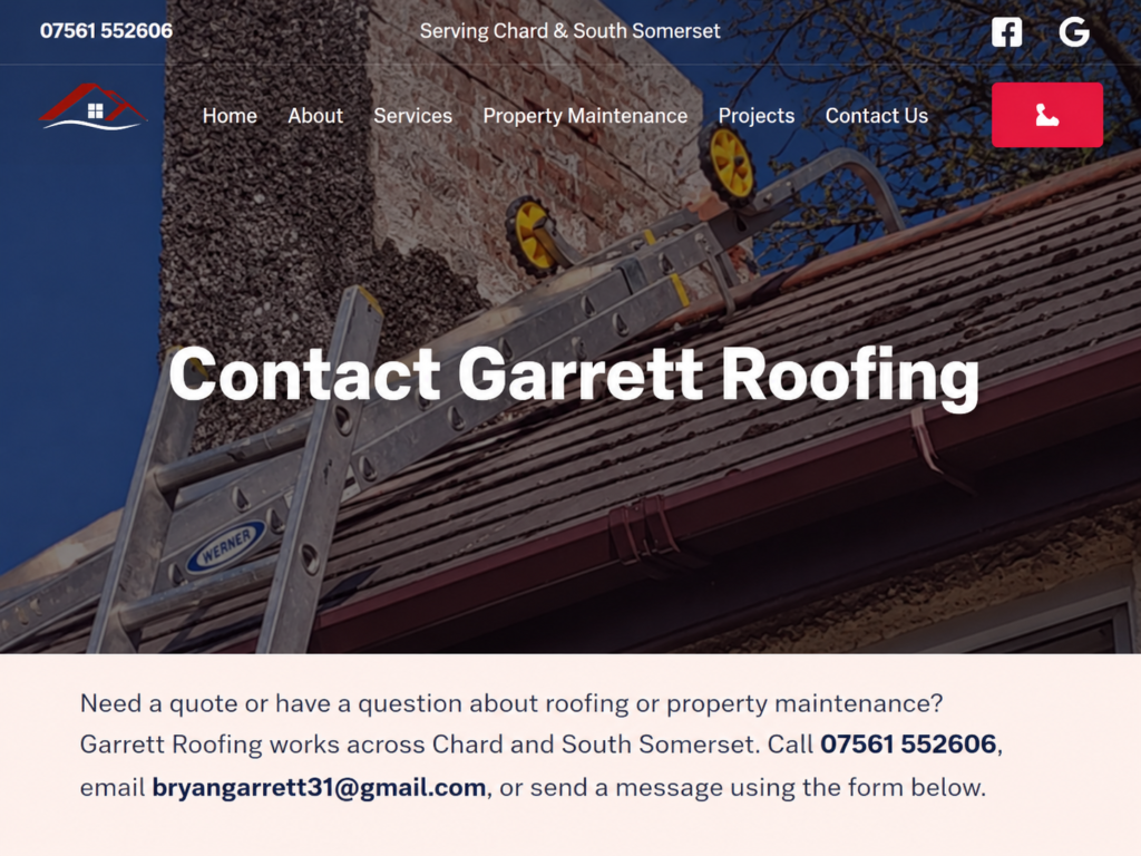 Garrett Roofing – Website Redesign Case Study GARRETT ROOFING